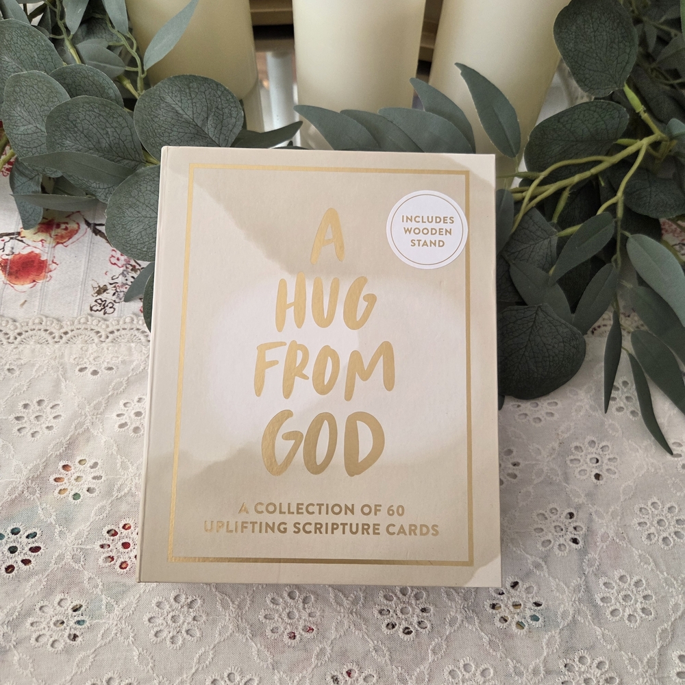 Uplifting Scripture Cards with Wooden Stand